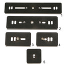 2x PU-40 Quick Release Plate for Arca Swiss 40mm Tripod Ballhead