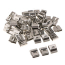 50PCS Solar Panel Cable Management Stainless Steel PV Wire Clip 7.09x0.79''