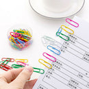 50PCS Colorful Metal Paperclips Binder Clips Office Stationery Binding Supplies