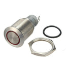 Self-Locking ON/OFF 12V Car Aluminum LED Power Push Button Switch Red