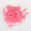 50pcs 50mm Soft Lures Artificial Loach Fishing Bait Swimbait Worm Tackle