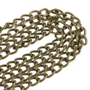 3 Piece 3 Color Skinny Metal Bag Chain Strap Handle Replacement for Crossbody