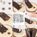 50 Set 4 Sizes Leather Rivets Single Cap Rivet Tubular Metal Studs With 9 P A5V1
