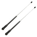 2Pieces 16-Inch Retractable VHF/UHF (144/430Mhz) Dual Band Antenna SMA-Female
