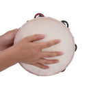 8" Musical Tambourine Tamborine Drum Round Percussion Gift for KTV Party H_A Gw
