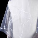 1 x Women 150cm white one layer short wedding bridal veils 3cG