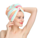 Microfiber Hair Turban Wrap 2 Pack Quick Dry Hair Towel Wrap Turban Super A