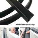 4M Car Door Window Trim Edge Moulding Rubber Noise Weatherstrip Seal Strip Black