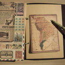 10 pcs DIY Scrapbooking Retro Style Paper Stickers Album Diary Craft Decora W0Q6