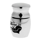 2pcs Always in my Heart/Life Of Tree Stainless Steel Funeral Cremation Urn