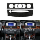 Carbon Fiber Air Conditioner CD Panel Cover Trim for BMW 5 Series E60 2004-