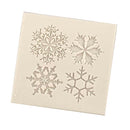 1 Set/4pcs Lovely Snowflake Liquid Silicone Fondant Mould Cake Mold DIY Candy