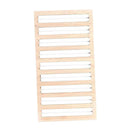Bamboo Wooden Ring Display Stand Stud Earring Box Jewelry Display Tray, White