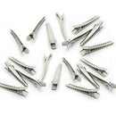 50x 44*6mm Modish Flat Metal Single Prong Alligator Hair Clips Barrette for Bows