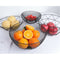 Large Bowl Deep Fruit Bowl Food Holder Case Bread Bowl Tray 5kg 10x5'' Black