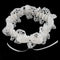 Wedding Celebration Bride Keepsake Beige Lace Crystal Bowknot Bridal Garter