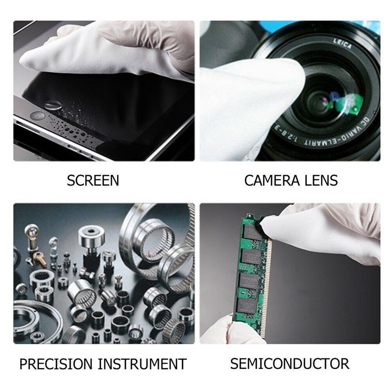 100pcs Cleanroom Wipers Microfiber Anti Static Non Dust Cloth for Mobile A