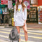Women Backpack Purse 3 ways PU Washed Leather Rivet Studded Ladies Rucksack R6W7