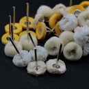 50 X Wool Leather Cloth Polishing Buffing Wheels W/ Shank For Rotary Tool
