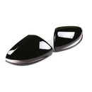 Black ABS Right Drive Rearview Mirror Cover Trim for Mercedes Benz C E GLC