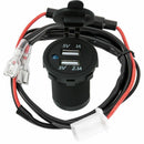 12V/24V 3.1A Car Cigarette Lighter Socket Dual USB Charger Adapter LED Voltmeter