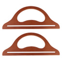 2pcs Wooden Handbag Handle Holder Bag Accessories for Purse Making