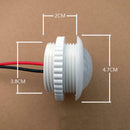 2pcs AC 100V-240V Infrared PIR Motion Sensor Recessed Wall Module Light Switch
