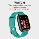116 Plus 1.3 inch Touch Smart Bracelet Heart Rate Fitness Tracker (Green)