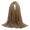 2PCS Muslim Jewish Women's Soft Cotton Long Scarves Hijab Turban Headscarf