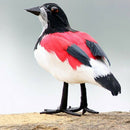 Artificial Feather Foam Birds Butcherbird W/ Claw Outdoor Garden Tree Decor