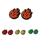 4 Pair 8Pcs Flame Shock Absorbers Tennis Dampeners for Racket String Dampers