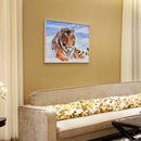 Snow Tiger 5D Diamond Painting DIY Full Round Drill Mosaic Rhinestones Kit