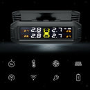 Wireless TPMS Solar Power LCD Tire Pressure Monitoring System w/ External Sensor