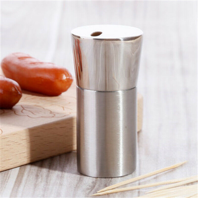 1X(Creative European Style Y-Shaped Stainless Steel Toothpick Box Sleek Hig