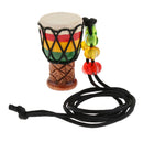 2 Pcs Djembe Pendant African Drum Jewelry Necklace for Children Gift F