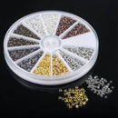 2250 Pieces Tube Crimp Beads 2 mm 2.5 mm Mixed Bracelet Loose Beads Spacer  P2G2
