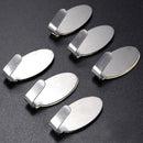 6pcs Storage Towel Wall Mounted Gadgets Stainless Steel Apron Self  Hook