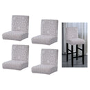 4pcs Spandex Low-back Dining Chair Covers Bar Pub Counter Stool Slipcovers