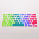 Soft Silicone Rainbow Keyboard Cover Skin for laptop Macbook Air 13"15"17"  JR
