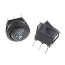 2pcs Parking Sensor Switch 12V 20A 3Pin Illuminated Rocker Switch Round  JR