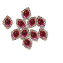 20 Pcs Rhinestone Buttons Cabochons for Crafts DIY Gift Making Accessories