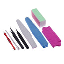 15pcs/set Nail Art Tips Tool Kits Nail Art UV Gel Brush Files Kit Manicure