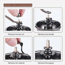 Manual Coffee Machine Grinder Mill Hand Crank Coffee Bean Grinder with Jar