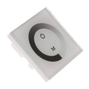 Press wall-mounted LED RGB strip controller to control 12V-24V switch dimme
