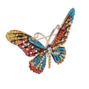 Black Butterfly Brooch Mix Color Rhinestone Brooches For Women Lady Fashion L5H7