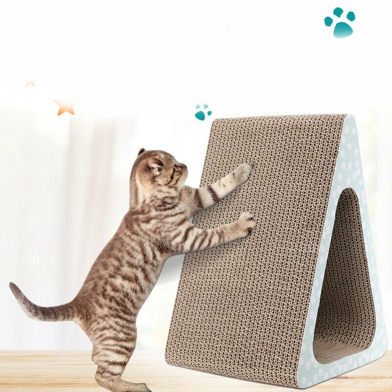 Catnip Cat Scratcher Kitten Scratch Pad Scraper Kitten Cat Scratching Pet S K2Z5