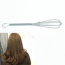 stainless steel hairdressing tool tint color dye whisk balloon whip mixer  Z
