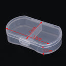 2X transparent medicine drug pill box makeup storage case container pill case BX