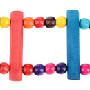 Pet Bird Wood Ladder Climb Parrot Macaw Cage Swing Shelf (52cm)