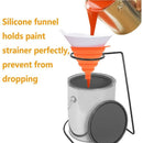 100 Micrometre Paint Cone Paint Strainers with 1Pcs Silicone Funnel,100 Mic